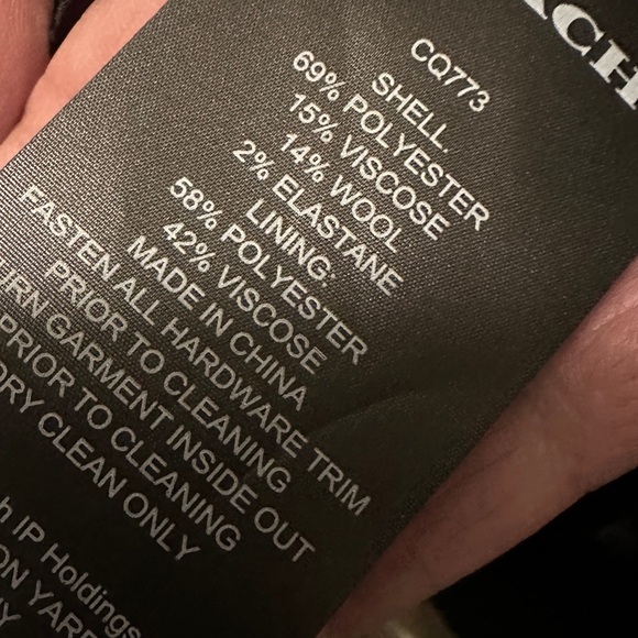 Women’s Coach Blazer oversized XL 25 inches armpits tan signature NWT - Picture 10 of 13